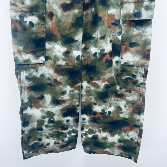 Levi’s Baggy Pants Sz 23x30 Women’s Cargo A Mid Rise Straight Leng Green New - Picture 10 of 13